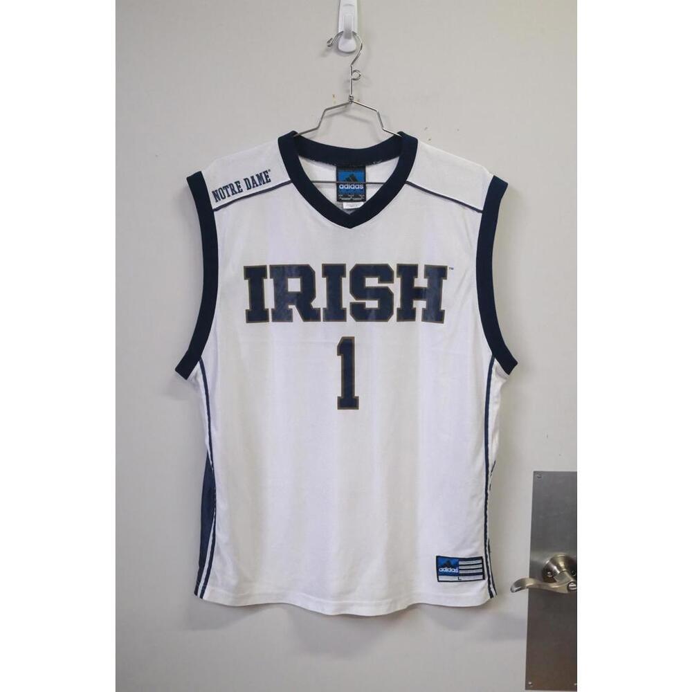 00s Adidas Notre-Dame Fighting Irish #1 Basketball Jersey